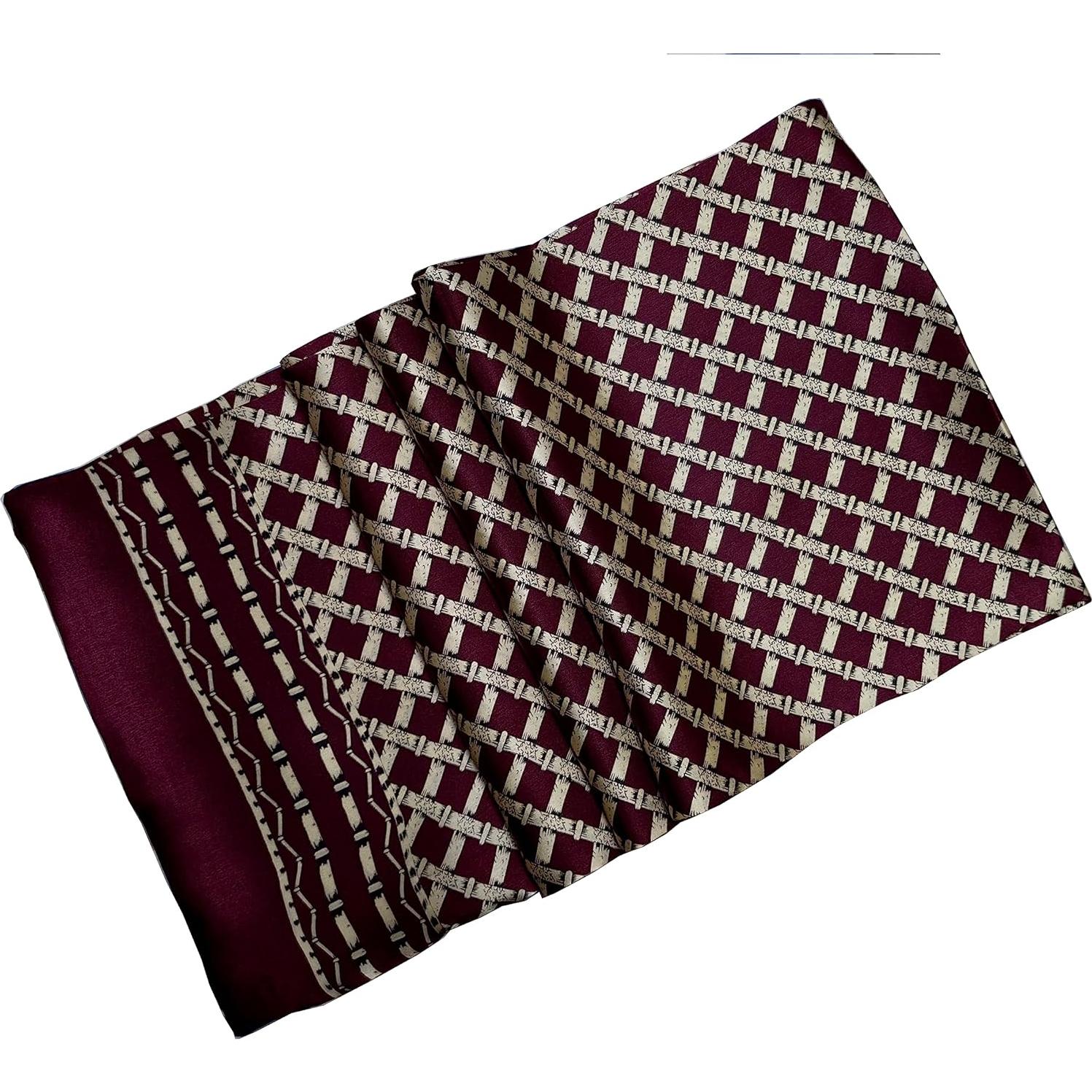 Bufanda de Seda 100% Ellettee 28x160 cm Hombre Lujo