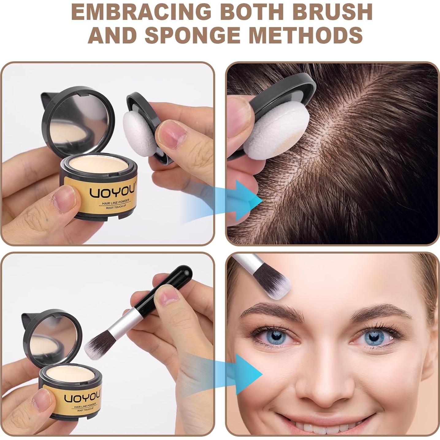 Polvo para Retoque de Raíces UOYOU 4g Rubio Oscuro