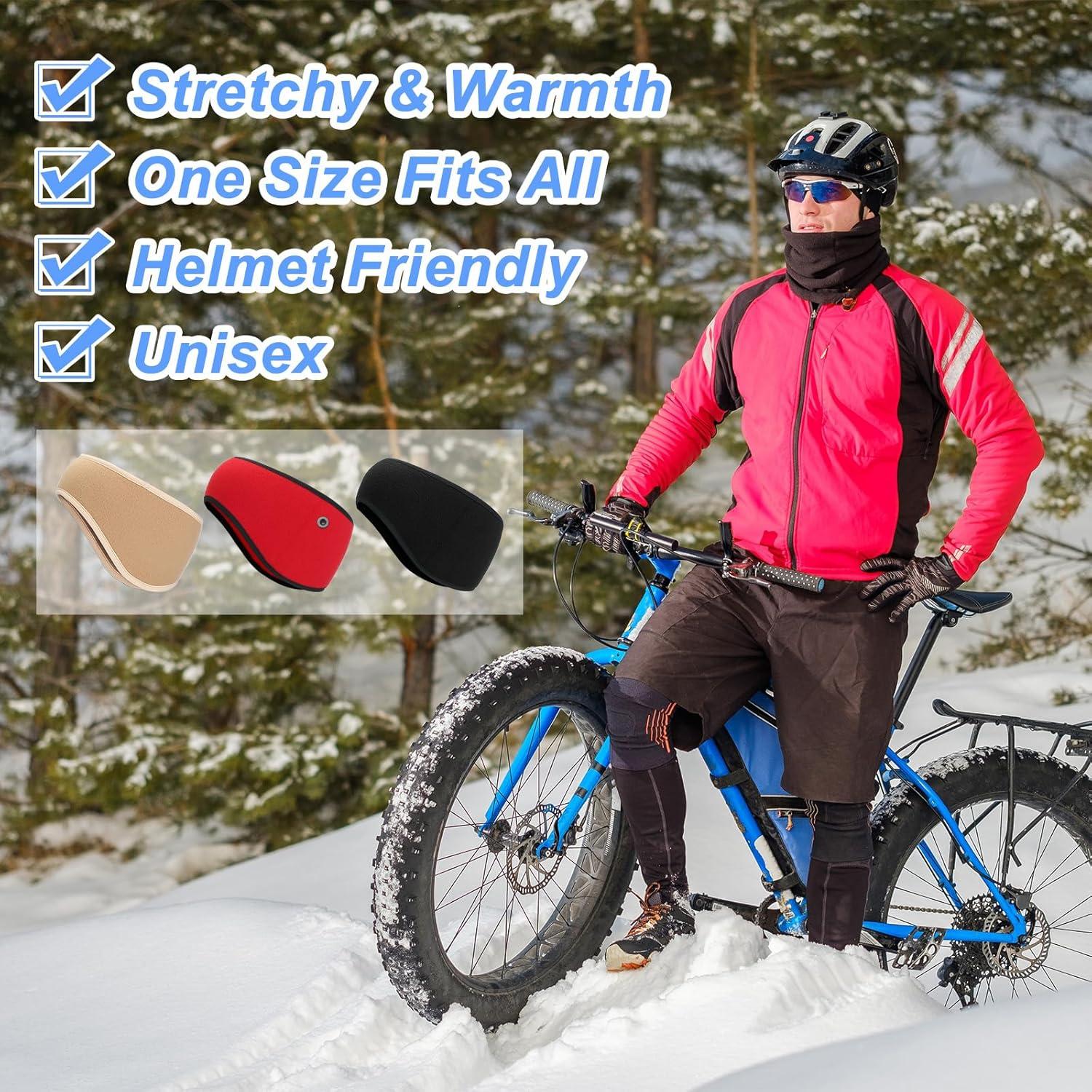 Banda Calentadora de Oídos PATIKIL Forro Polar 2 Piezas