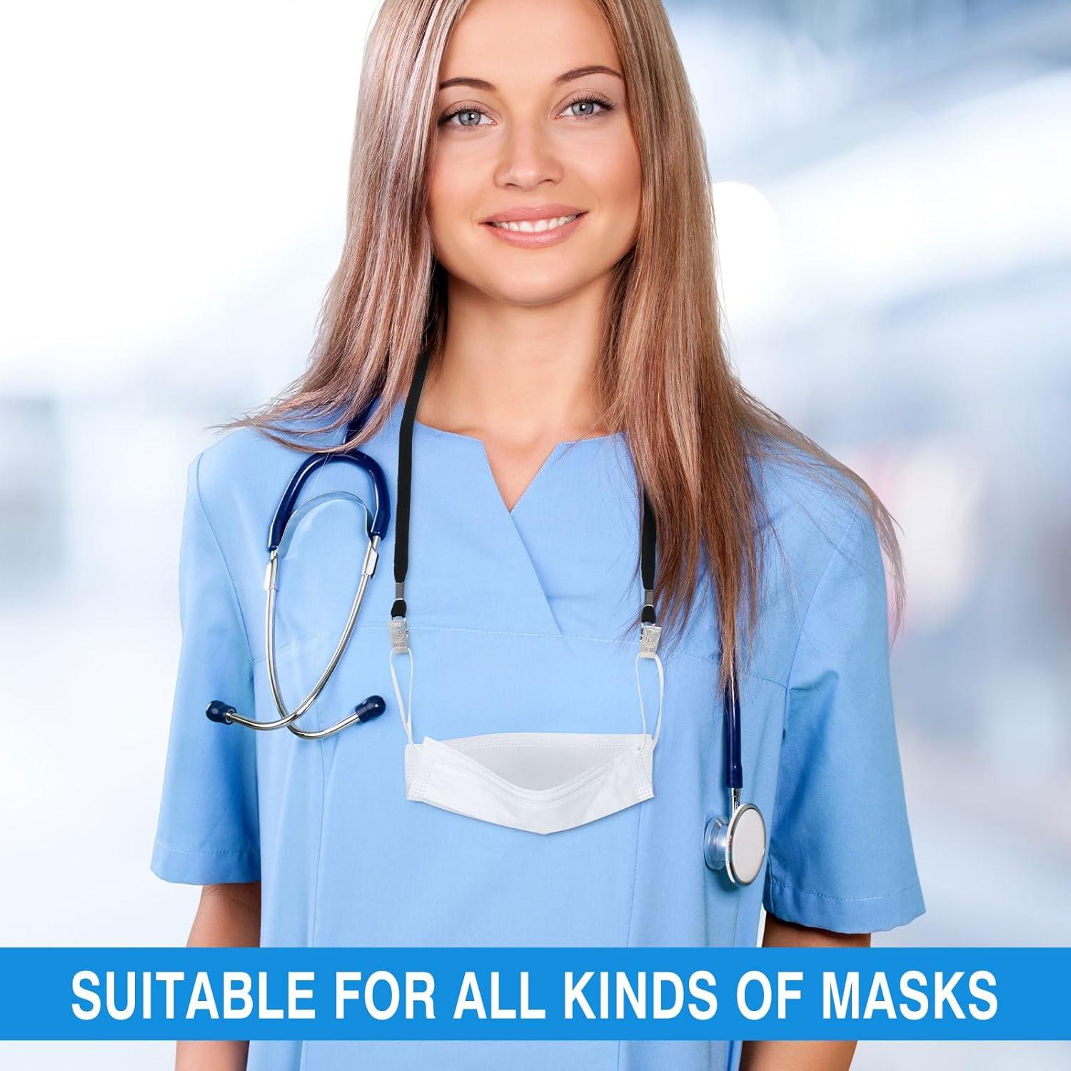 Lanyards Patelai 100 Piezas Ajustables Negro 91.44 cm