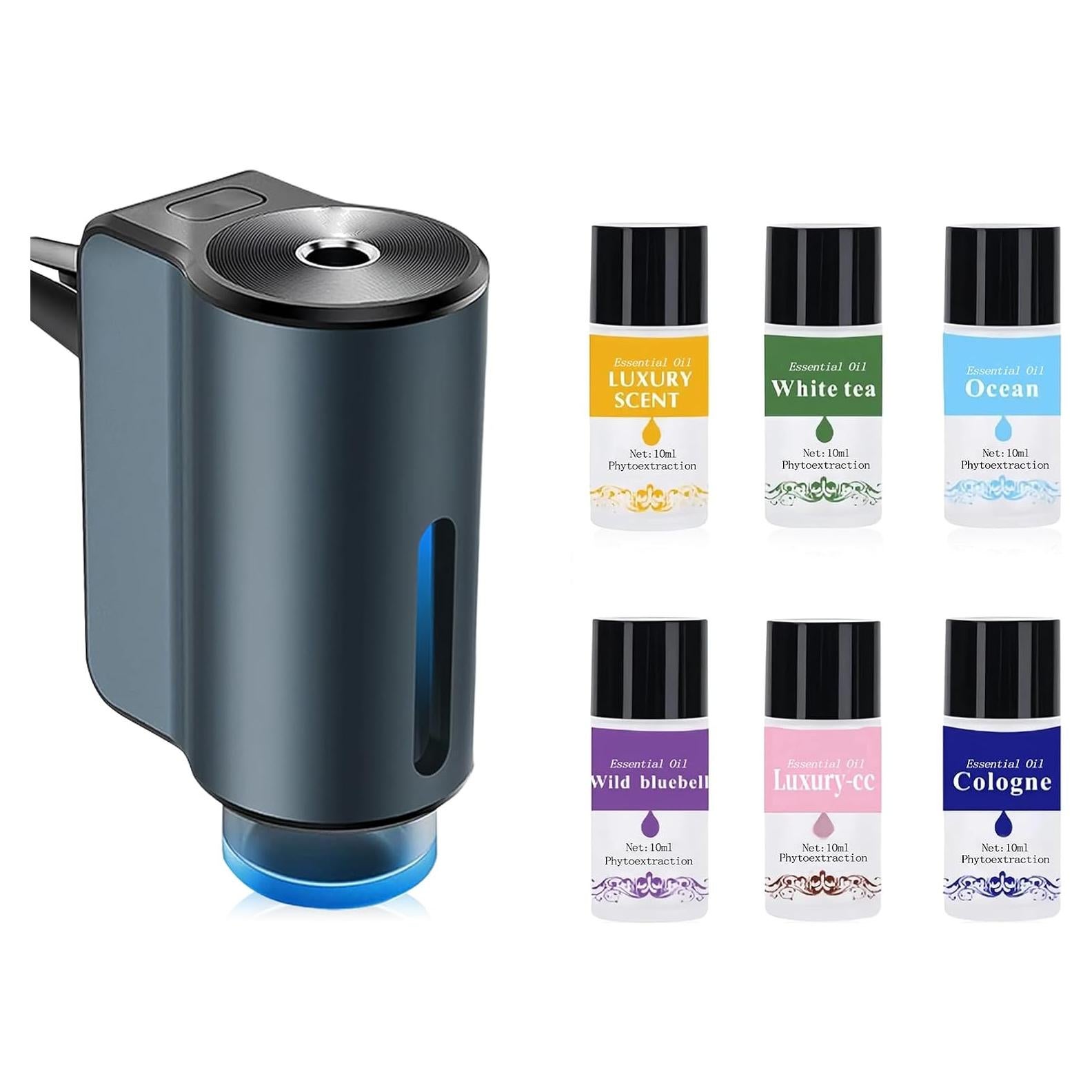 Ambientador Inteligente Shonoppy para Coche Gris 6 Aromas