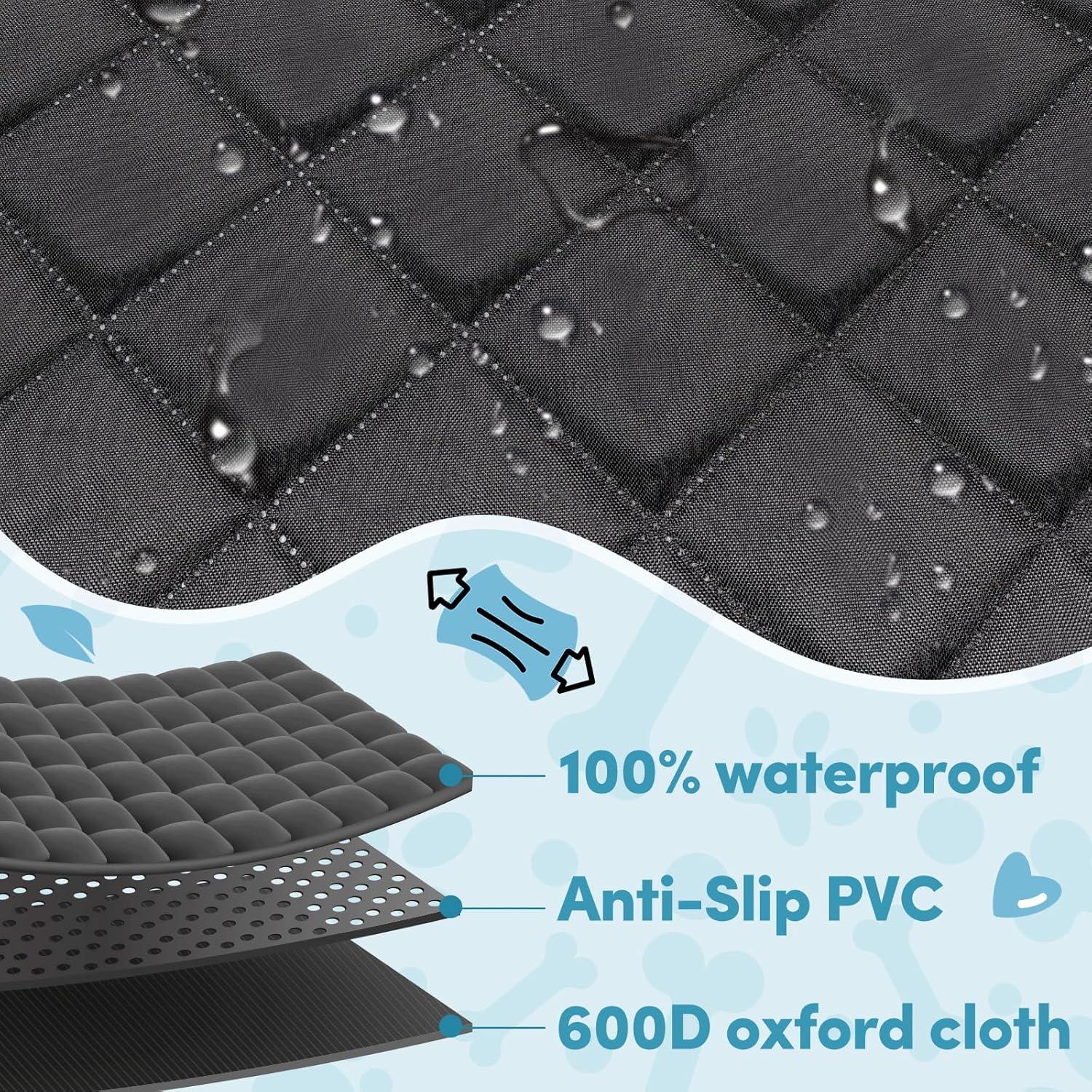 Funda de Asiento de Coche BENCMATE 6 en 1 Impermeable Negro