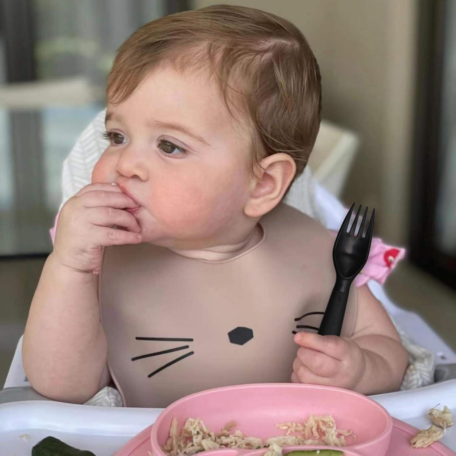 Juego de Utensilios para Niños Muulaii - 12 Piezas Plástico Libre de BPA