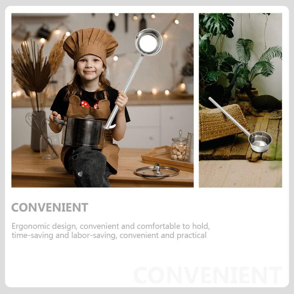 Cucharón de Acero Inoxidable HEMOTON con Mango Largo 41.3 cm