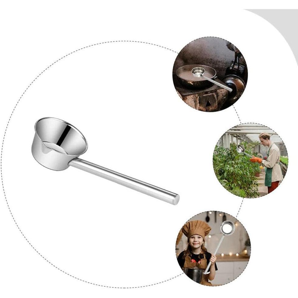 Cucharón de Acero Inoxidable HEMOTON con Mango Largo 41.3 cm