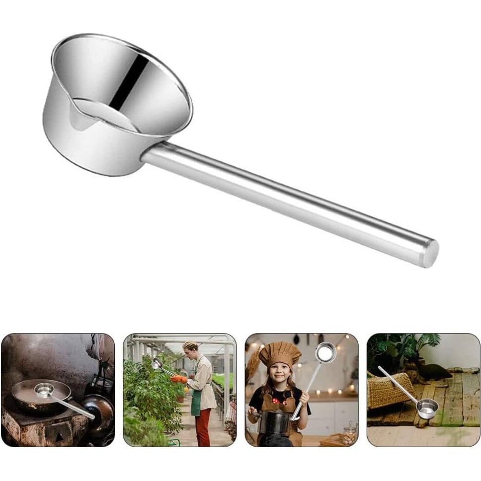 Cucharón de Acero Inoxidable HEMOTON con Mango Largo 41.3 cm