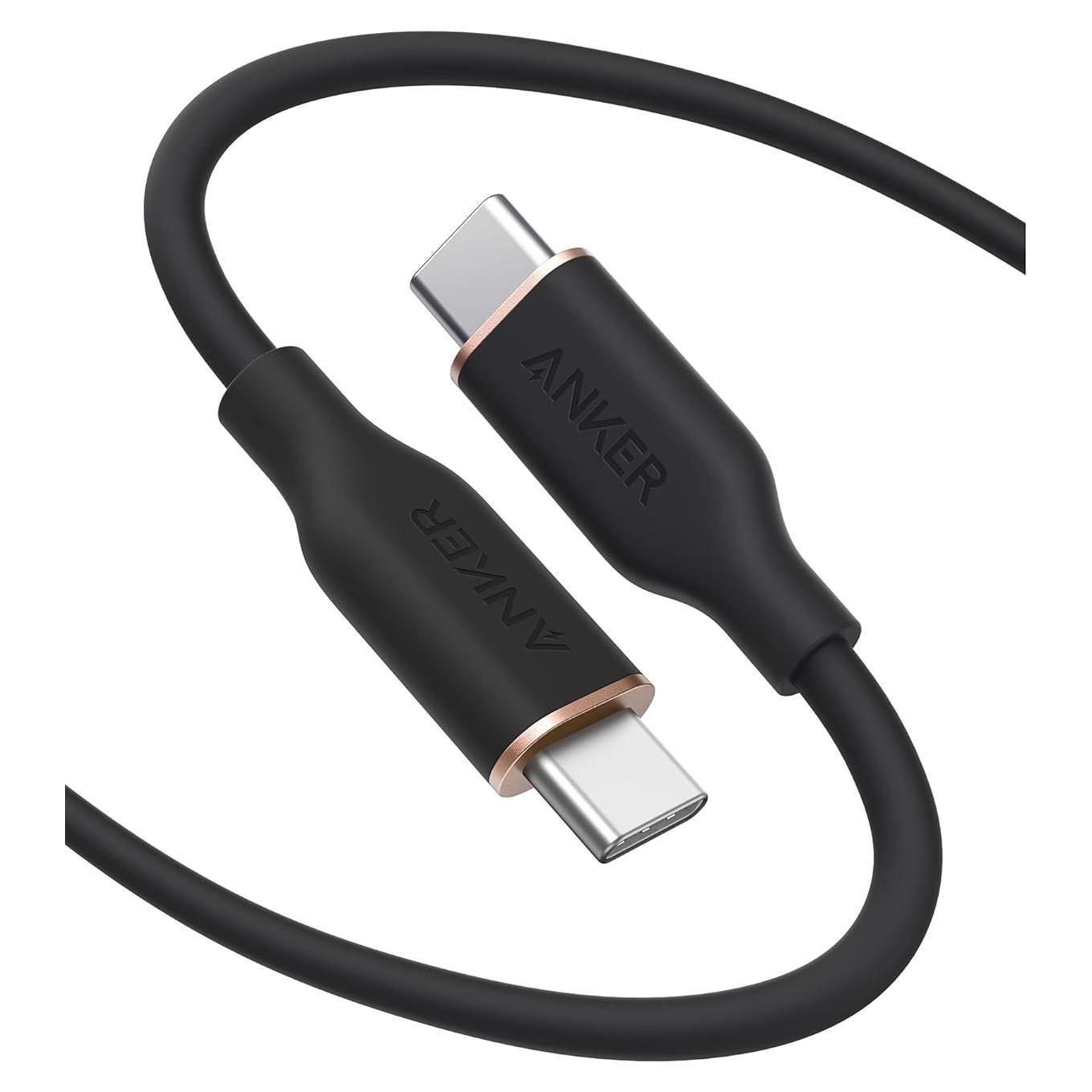 Cable USB C Anker A8553 1.83 m 100W Carga Rápida Negro