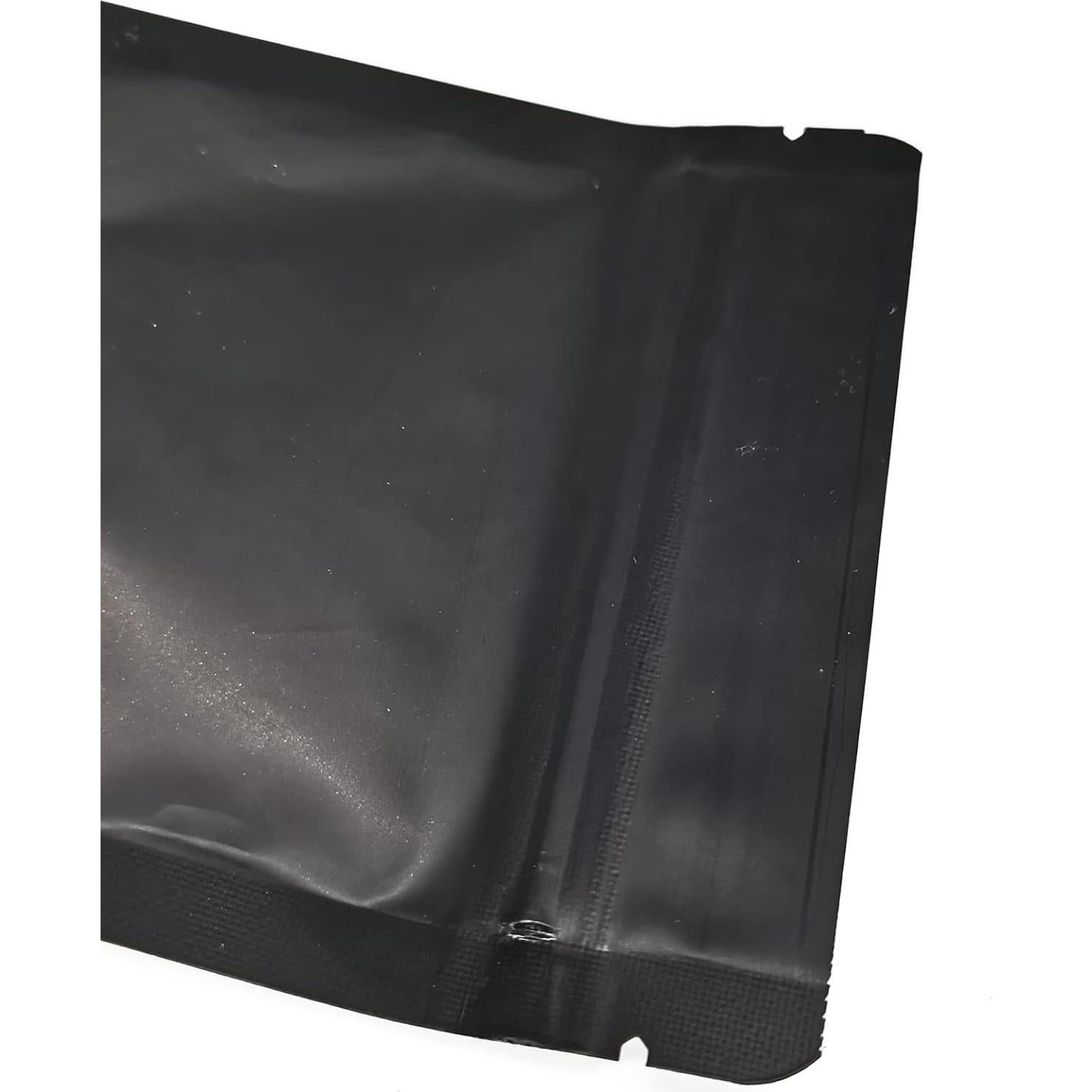 Bolsas Mylar Reutilizables para Alimentos 50pcs 10x15cm Negro