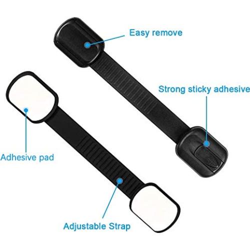 Cerraduras de Seguridad para Niños Maveek - 8 Piezas Negras