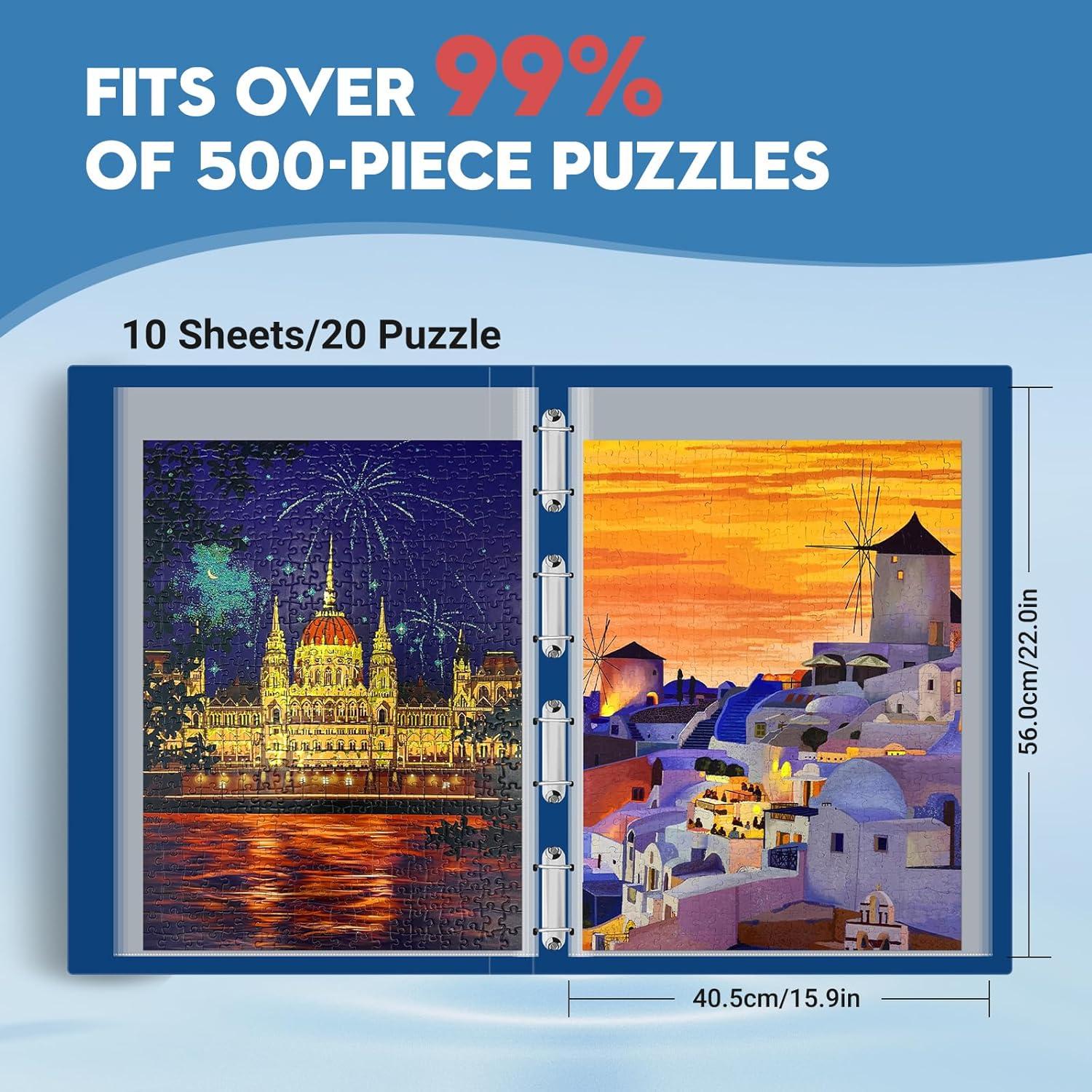 Carpeta de Almacenamiento de Rompecabezas Nariolar 500 Piezas