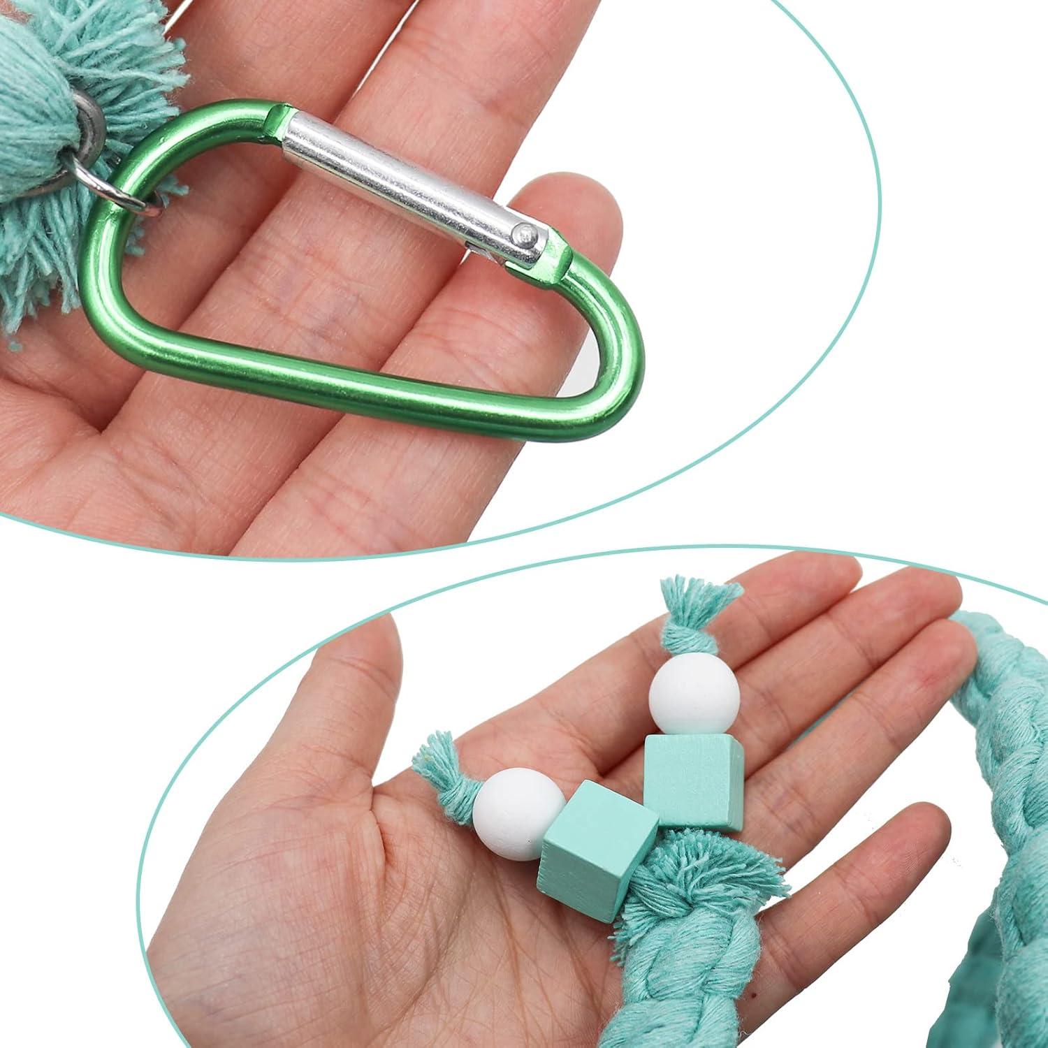 Percha de Cuerda Espiral Dnoifne 3M para Aves Azul