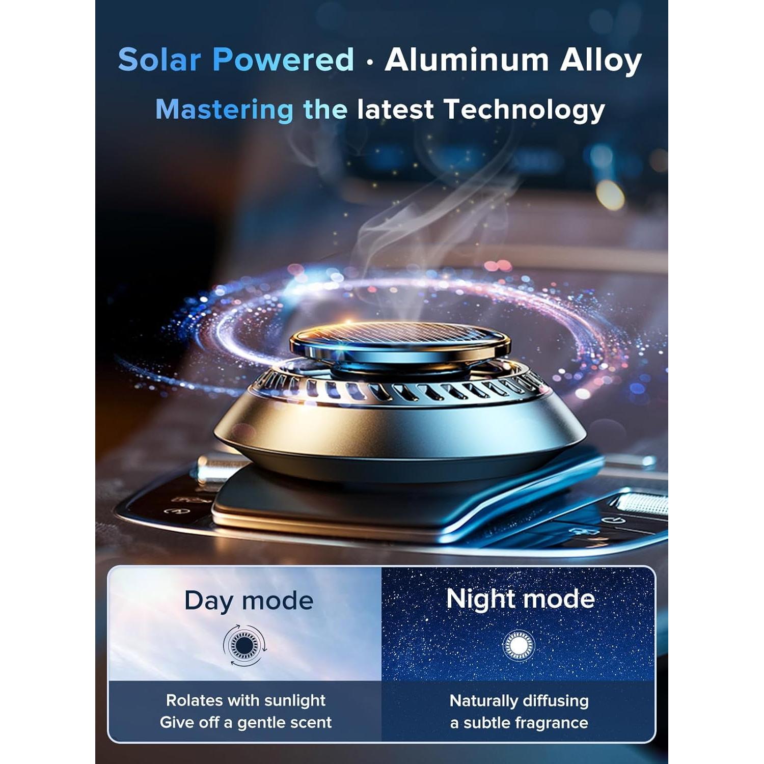 Ambientador de Auto Solar Ceeniu F21, Aceites Esenciales DIY