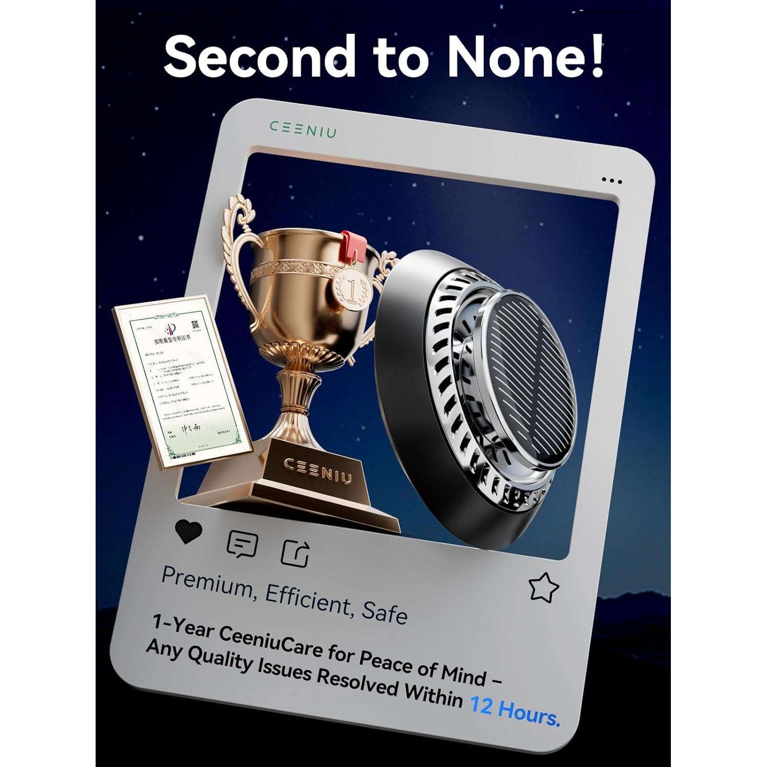 Ambientador de Auto Solar Ceeniu F21, Aceites Esenciales DIY