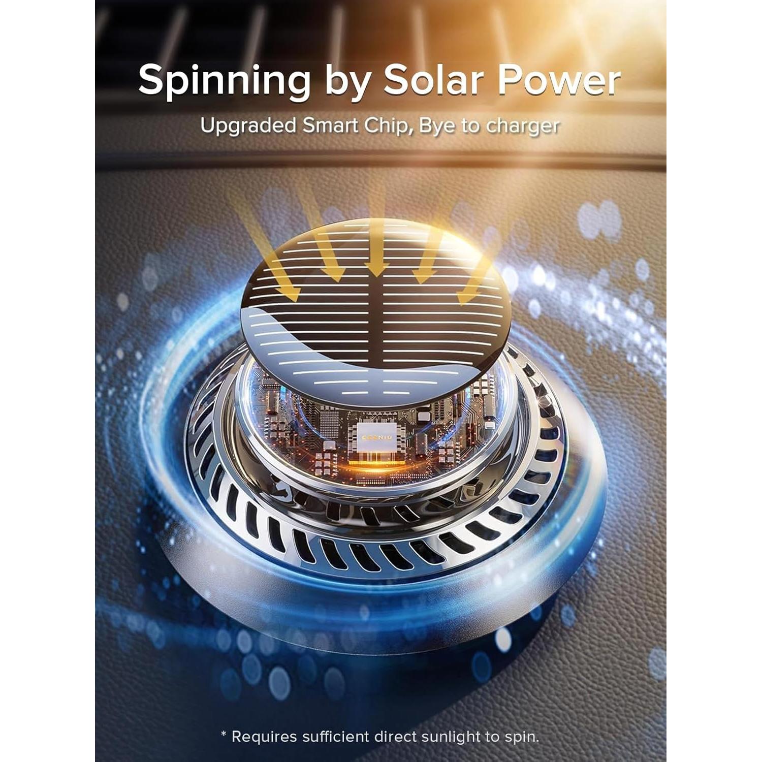 Ambientador de Auto Solar Ceeniu F21, Aceites Esenciales DIY