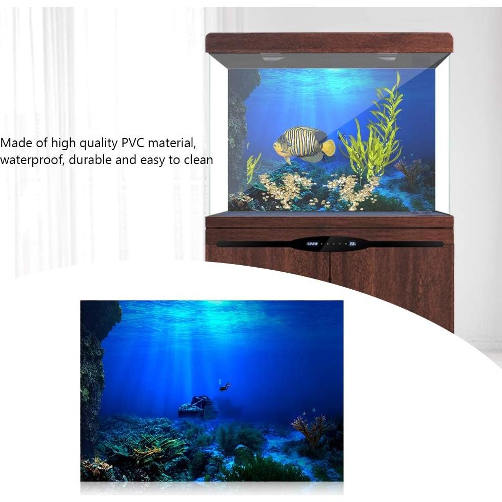 Póster Adhesivo 3D para Acuario GOTOTOP 60.96x40.96 cm