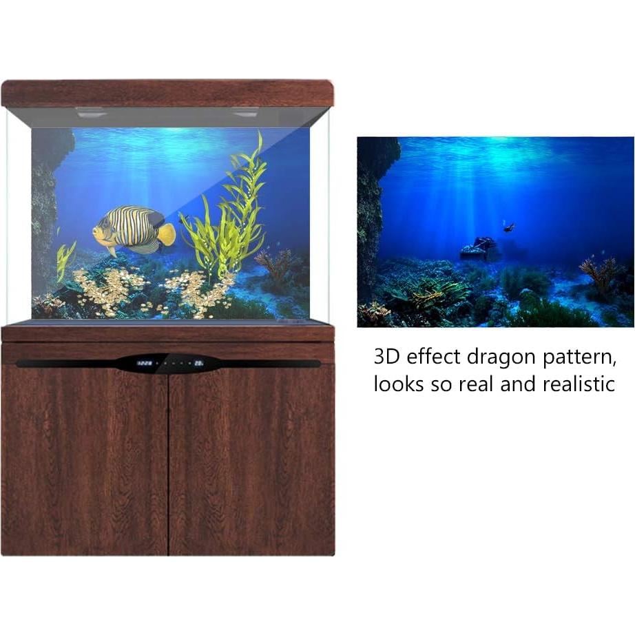 Póster Adhesivo 3D para Acuario GOTOTOP 60.96x40.96 cm