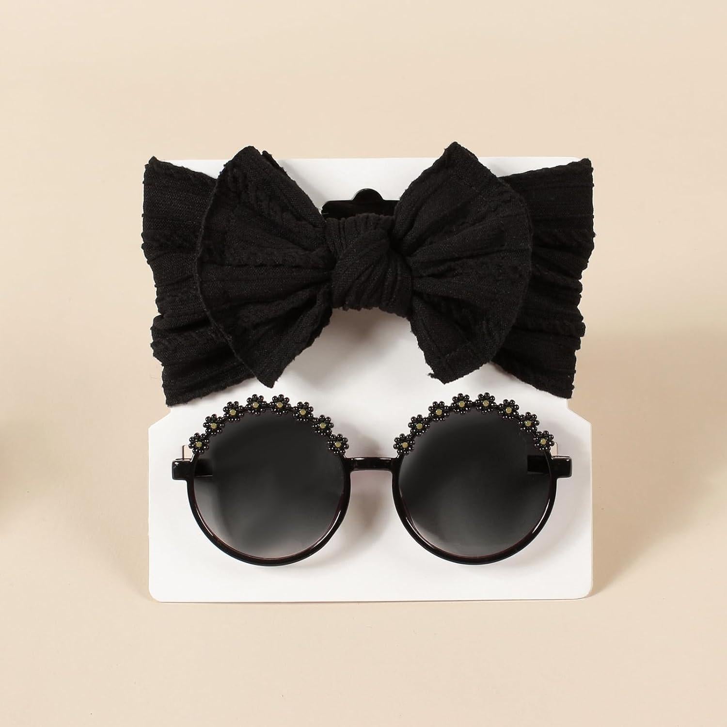 Conjunto Diadema Suave y Gafas de Sol Yheahin para Bebés