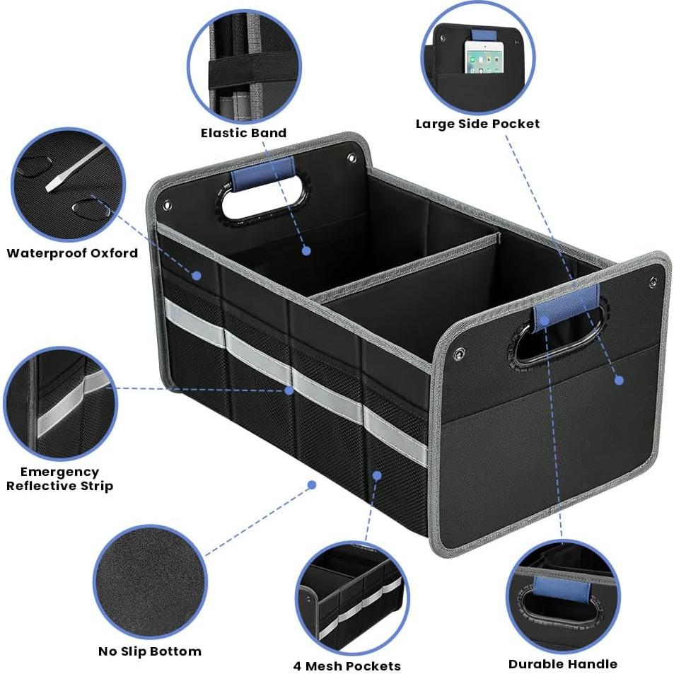 Organizador de Maletero de Coche WINHUNT 50L Plegable a Prueba de Agua