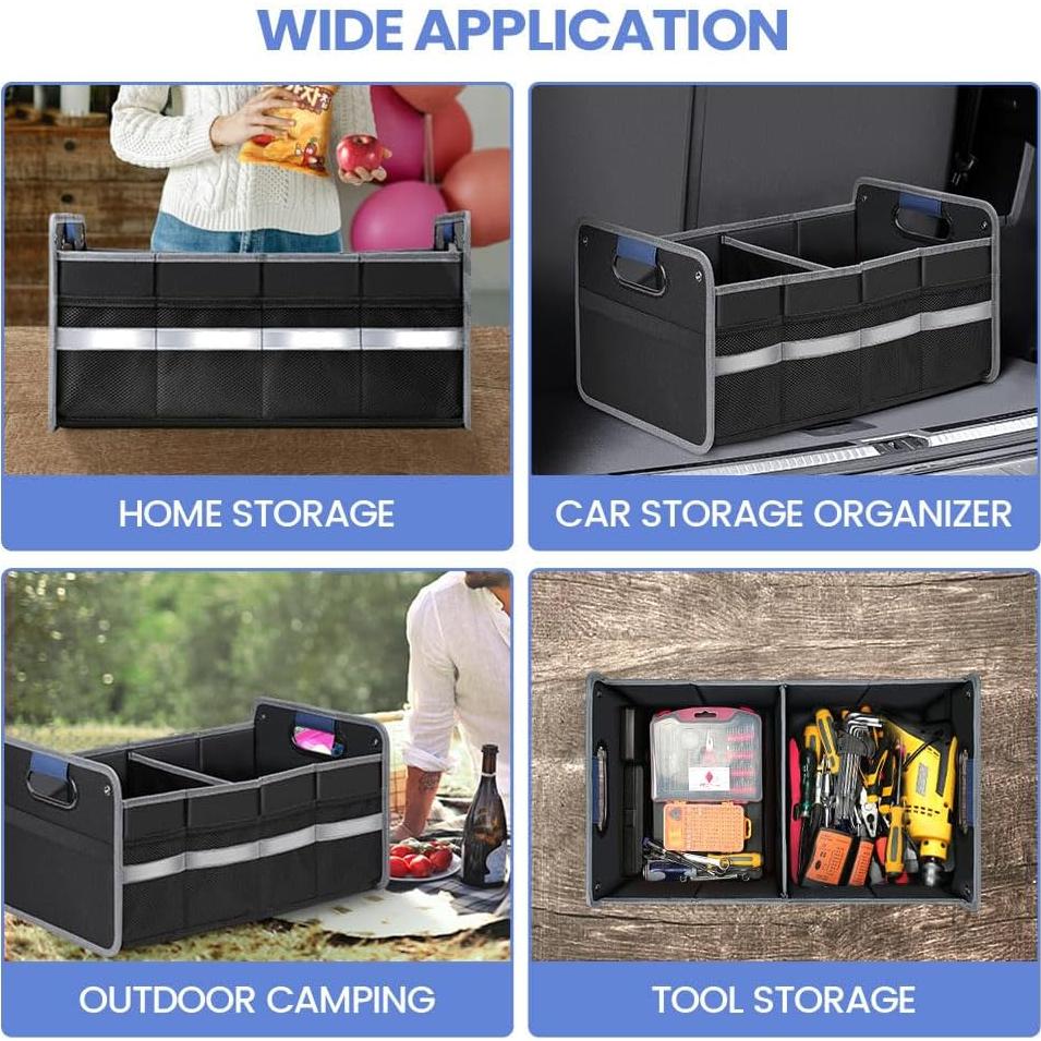 Organizador de Maletero de Coche WINHUNT 50L Plegable a Prueba de Agua