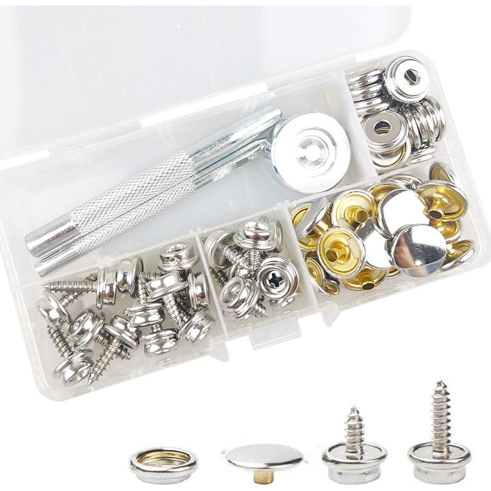 Kit de broches de presión Arokimi para cubierta de barco 60 piezas