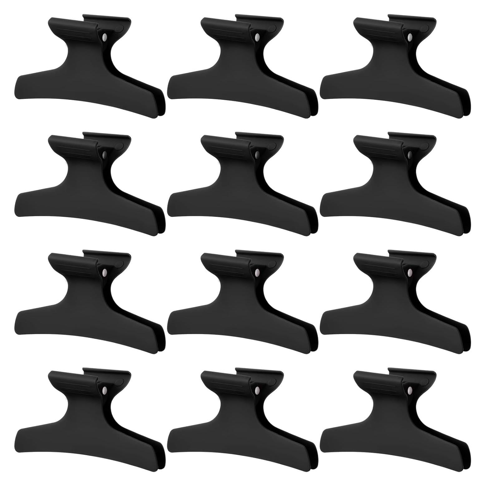 Clips de Pelo Mariposa Batiyeer 12 Pcs Antideslizantes Negro