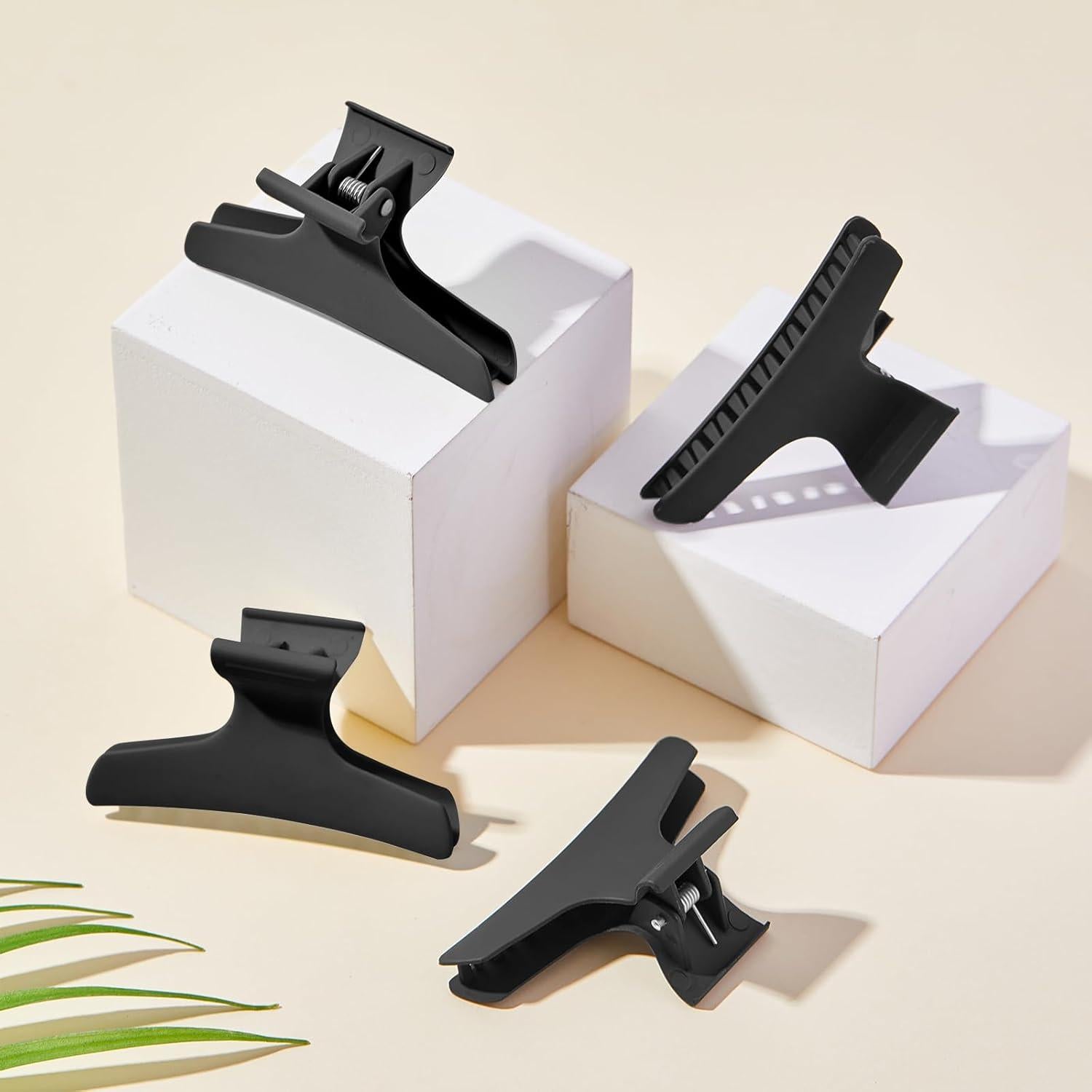 Clips de Pelo Mariposa Batiyeer 12 Pcs Antideslizantes Negro