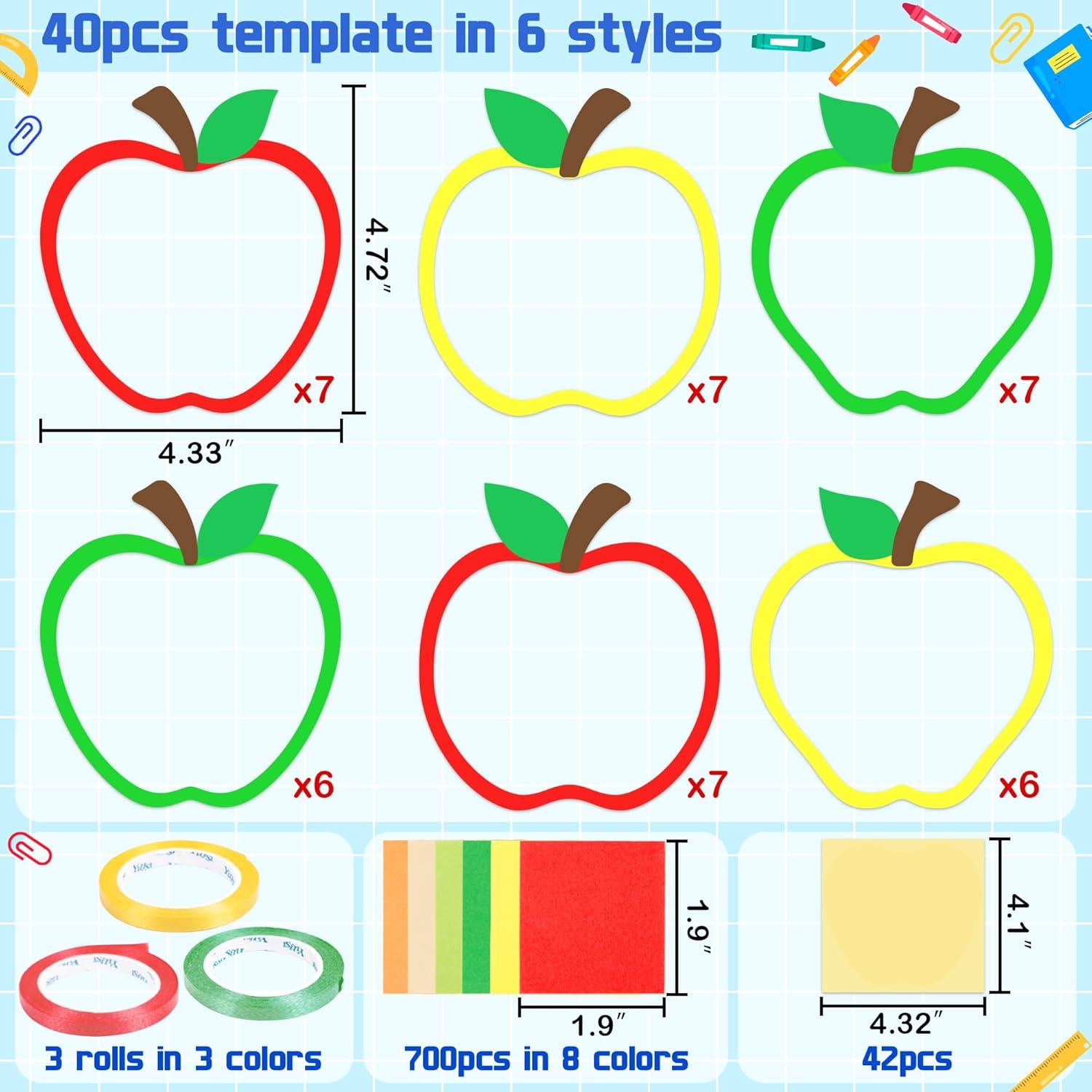 Kit de Manualidades Renbuzhu 40PCS en Forma de Manzana
