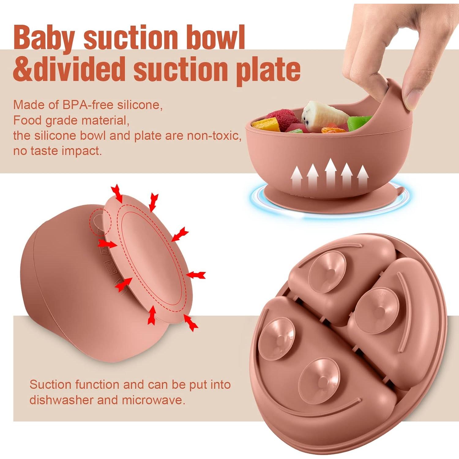 Set de Alimentación para Bebés Potchen - 10 Piezas Silicona