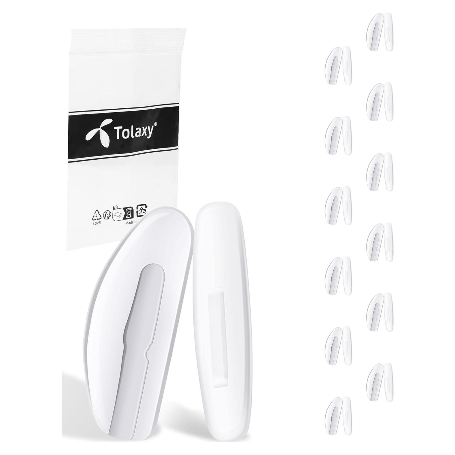 12 Pares Almohadillas de Nariz Plug-in Tolaxy Transparentes