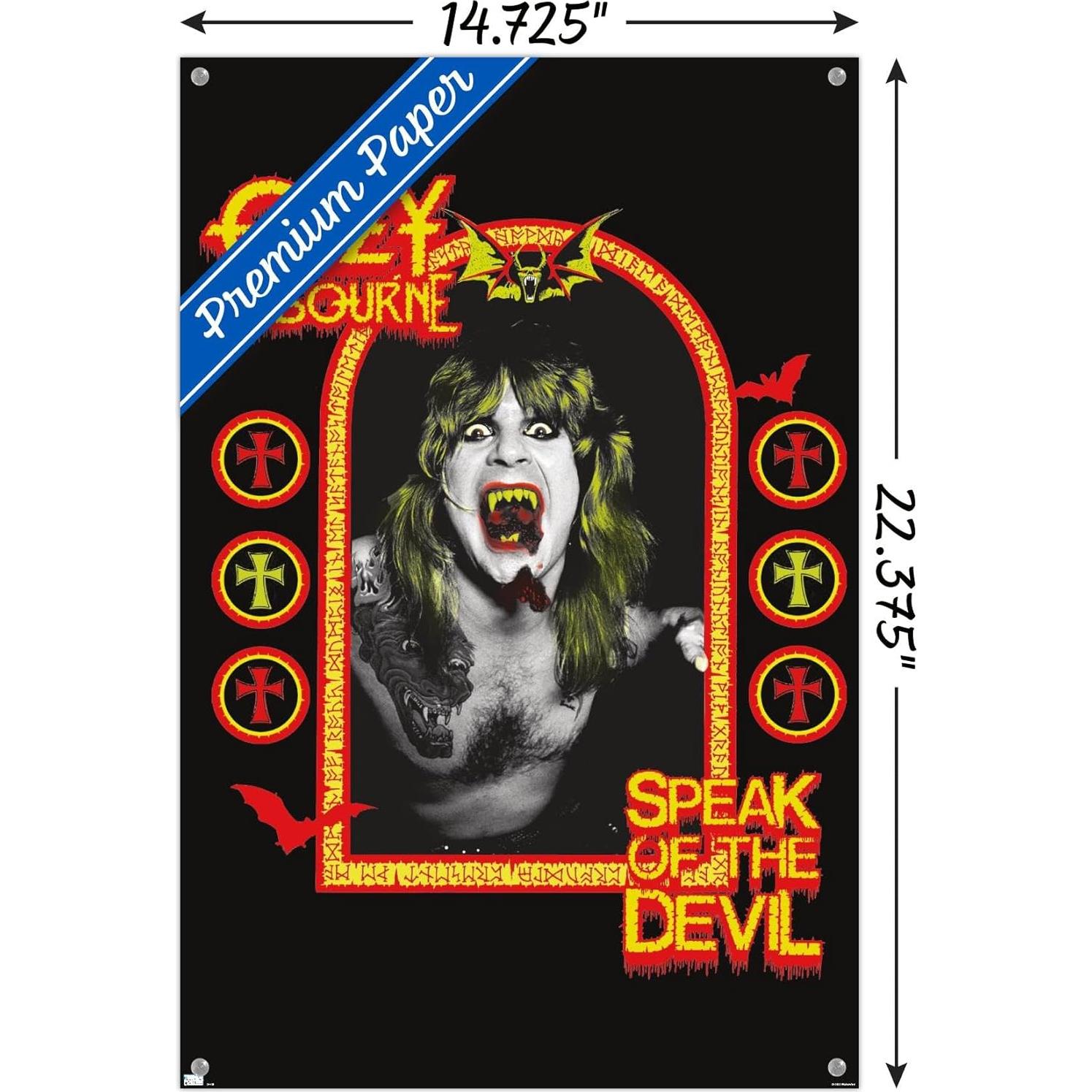 Póster de Pared Ozzy Osbourne - Habla del Diablo 37.4x56.7cm