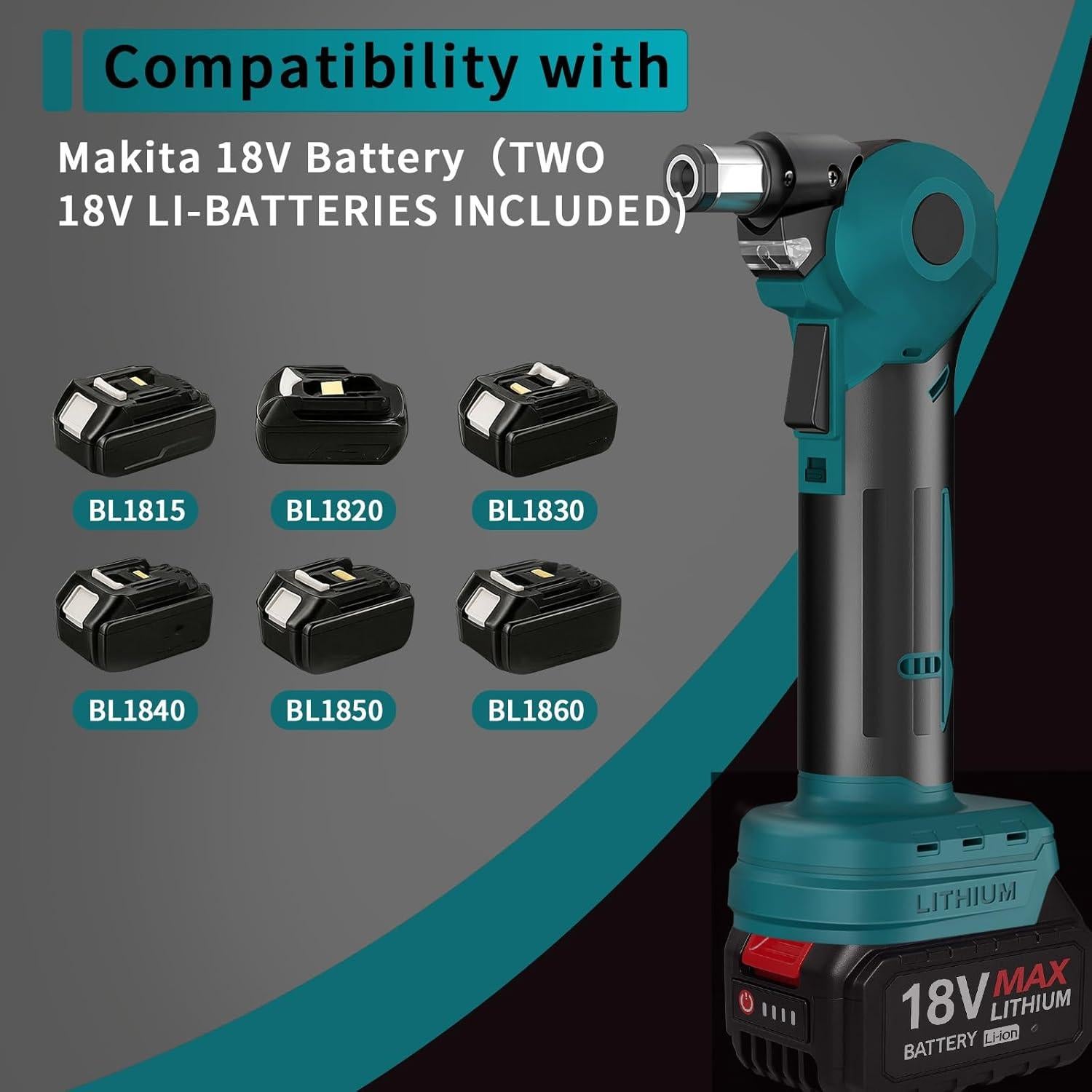 Martillo de Palma Inalámbrico MOBNCET 20V Ajustable 0-90°