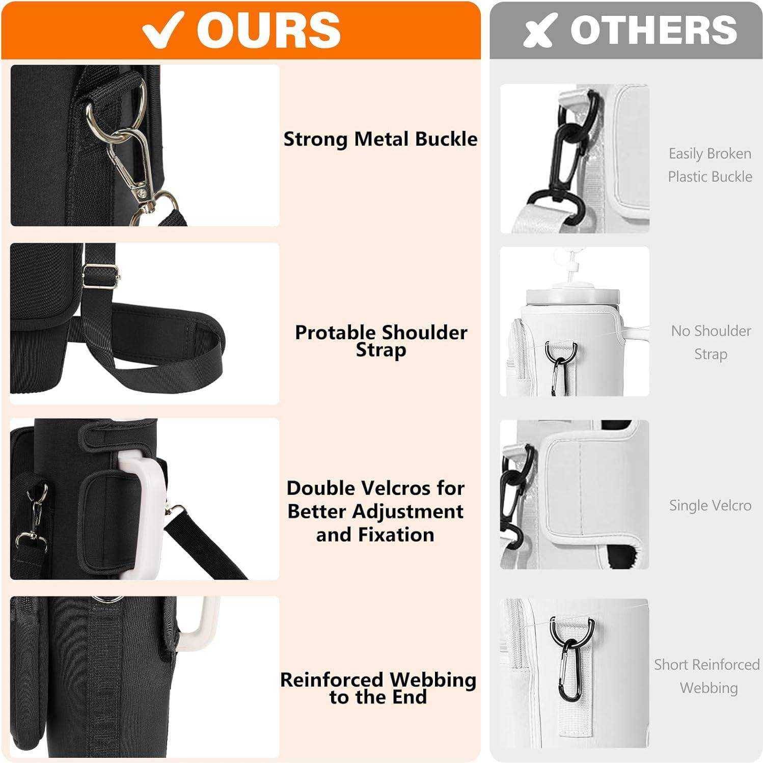 Bolsa Portabotellas de Agua LEFOR·Z para Taza Stanley 40 oz