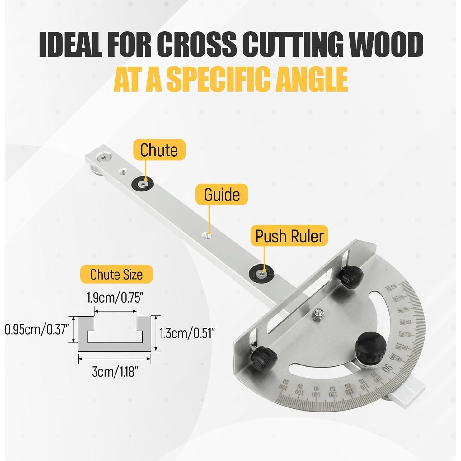 Sistema de Medición de Inglete para Sierra de Mesa Bothyi 250mm