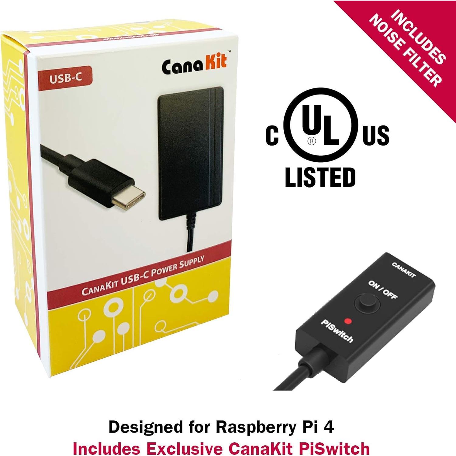 CanaKit Raspberry Pi 4 4GB Kit Inicio 64GB - Edición MAX