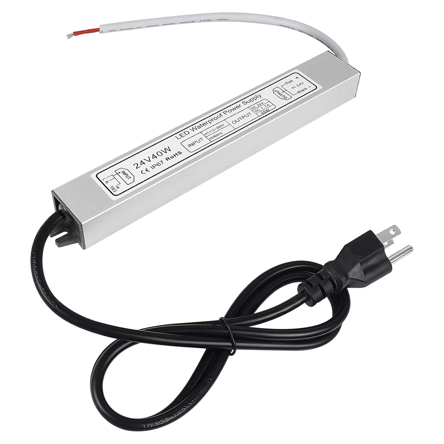 Fuente de Alimentación LED inShareplus 24V 40W IP67 Impermeable