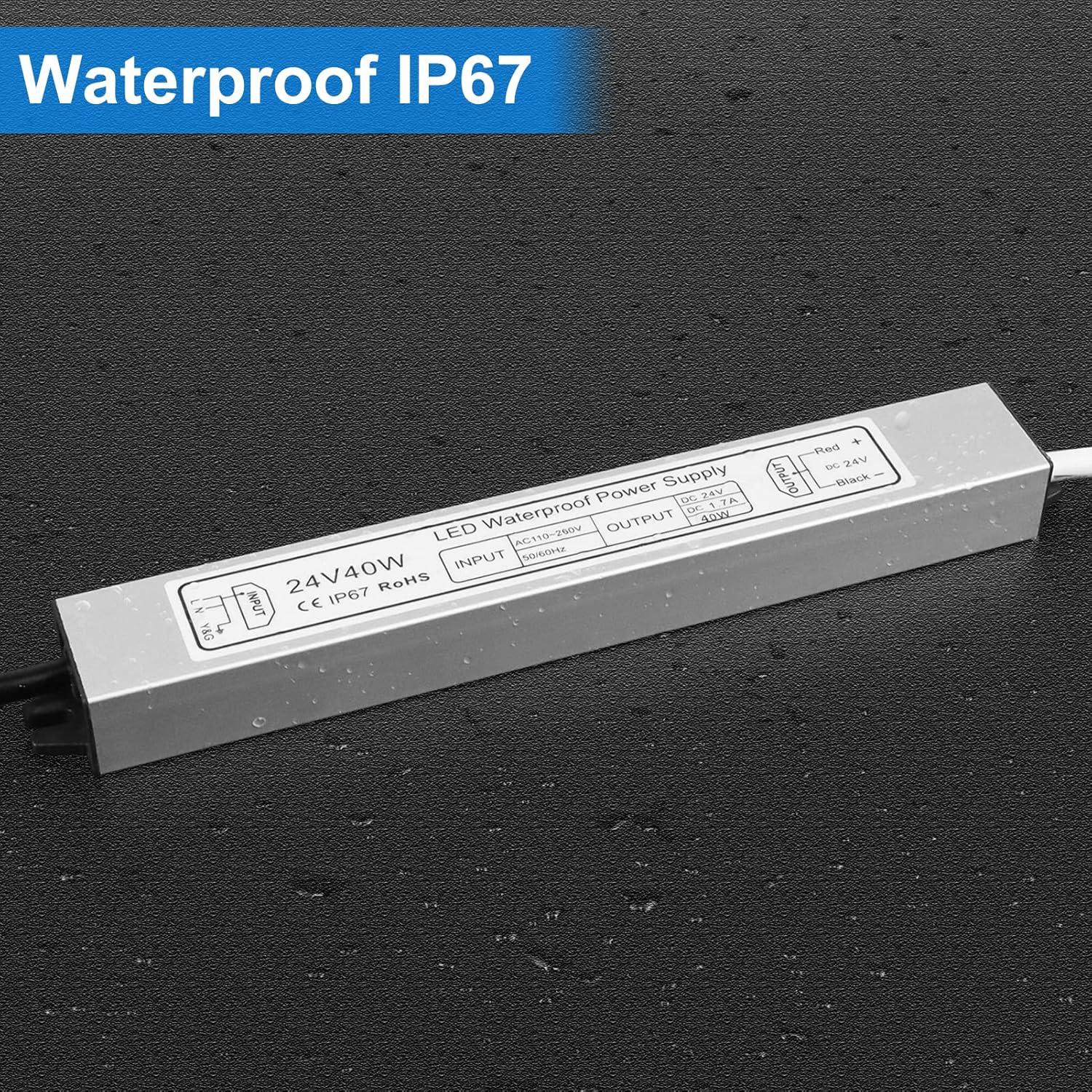 Fuente de Alimentación LED inShareplus 24V 40W IP67 Impermeable