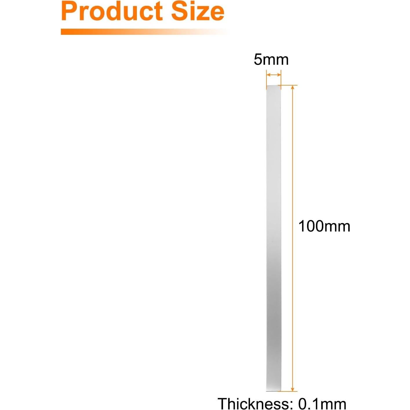 Tiras de Níquel HARFINGTON 50pcs 0.15mm x 8mm x 100mm