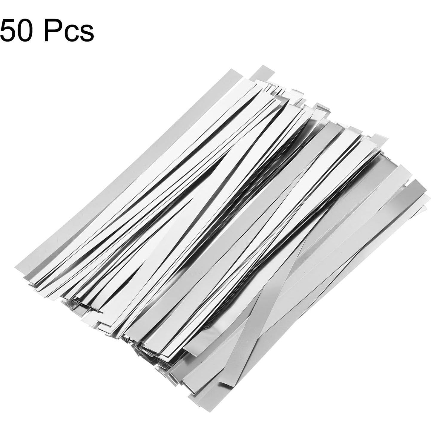 Tiras de Níquel HARFINGTON 50pcs 0.15mm x 8mm x 100mm