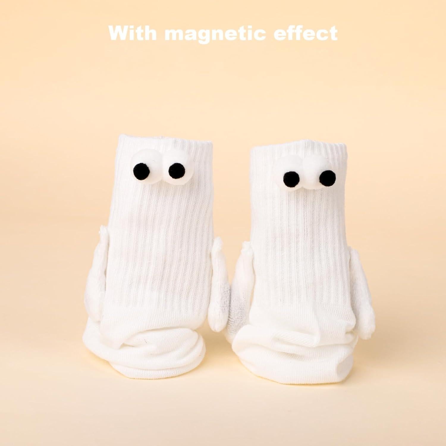 3 Pares de Calcetines de Amistad 3D con Manos Magnéticas