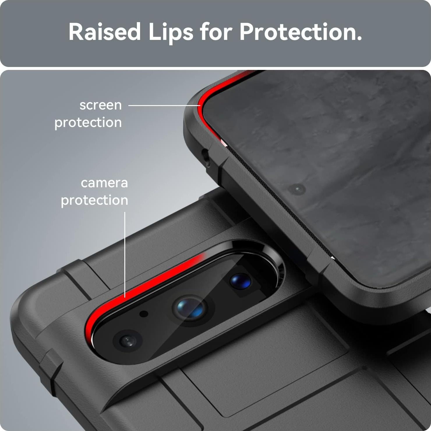 Funda Bumper Google Pixel 8 Pro Resistente Grado Militar Negro