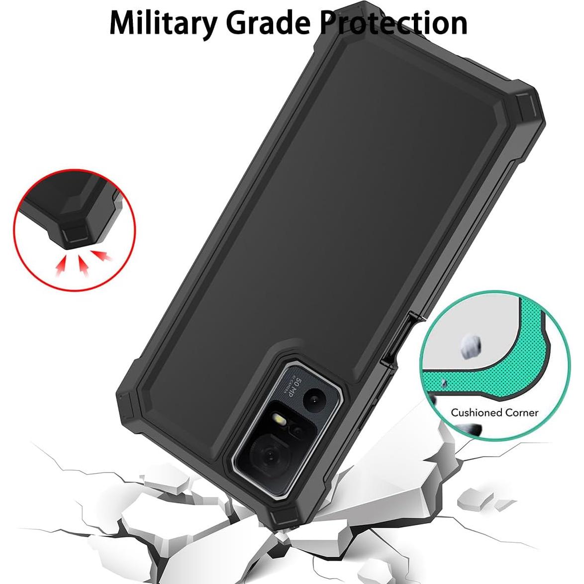 Funda Protectora TCL 40 XL + Protector Pantalla Vidrio Templado