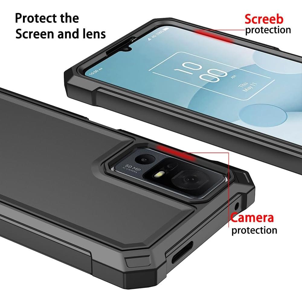 Funda Protectora TCL 40 XL + Protector Pantalla Vidrio Templado