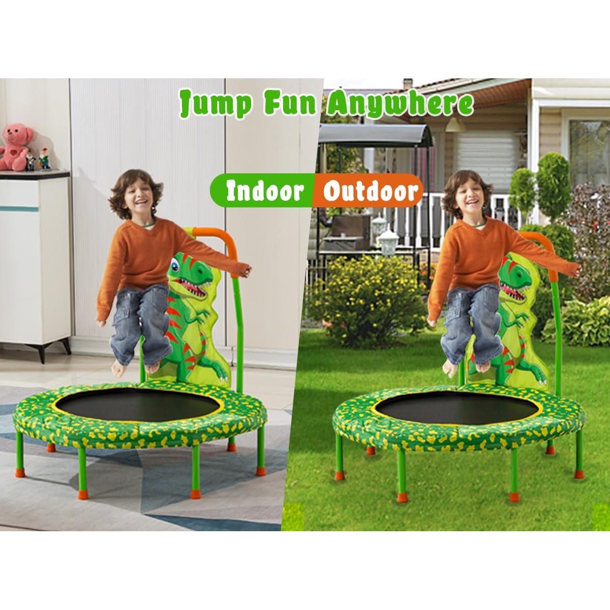 Trampolín Pvillez 91 cm para Niños con Barra de Manejo