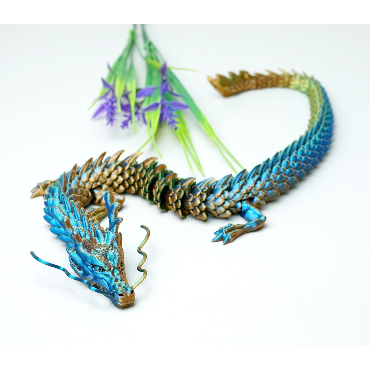 Dragón Impreso en 3D LUYU 44.93 cm Juguete Antiestrés