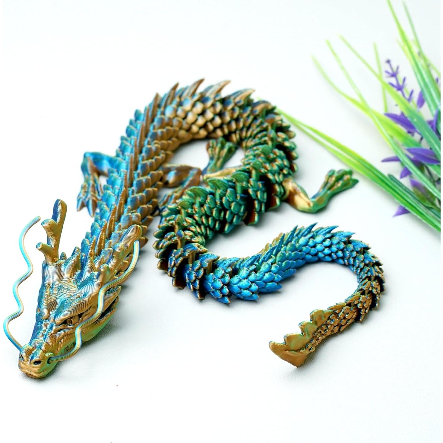 Dragón Impreso en 3D LUYU 44.93 cm Juguete Antiestrés