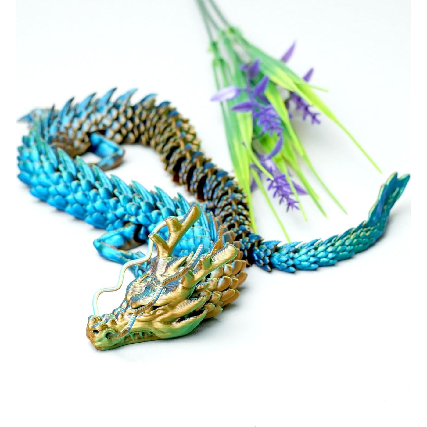 Dragón Impreso en 3D LUYU 44.93 cm Juguete Antiestrés