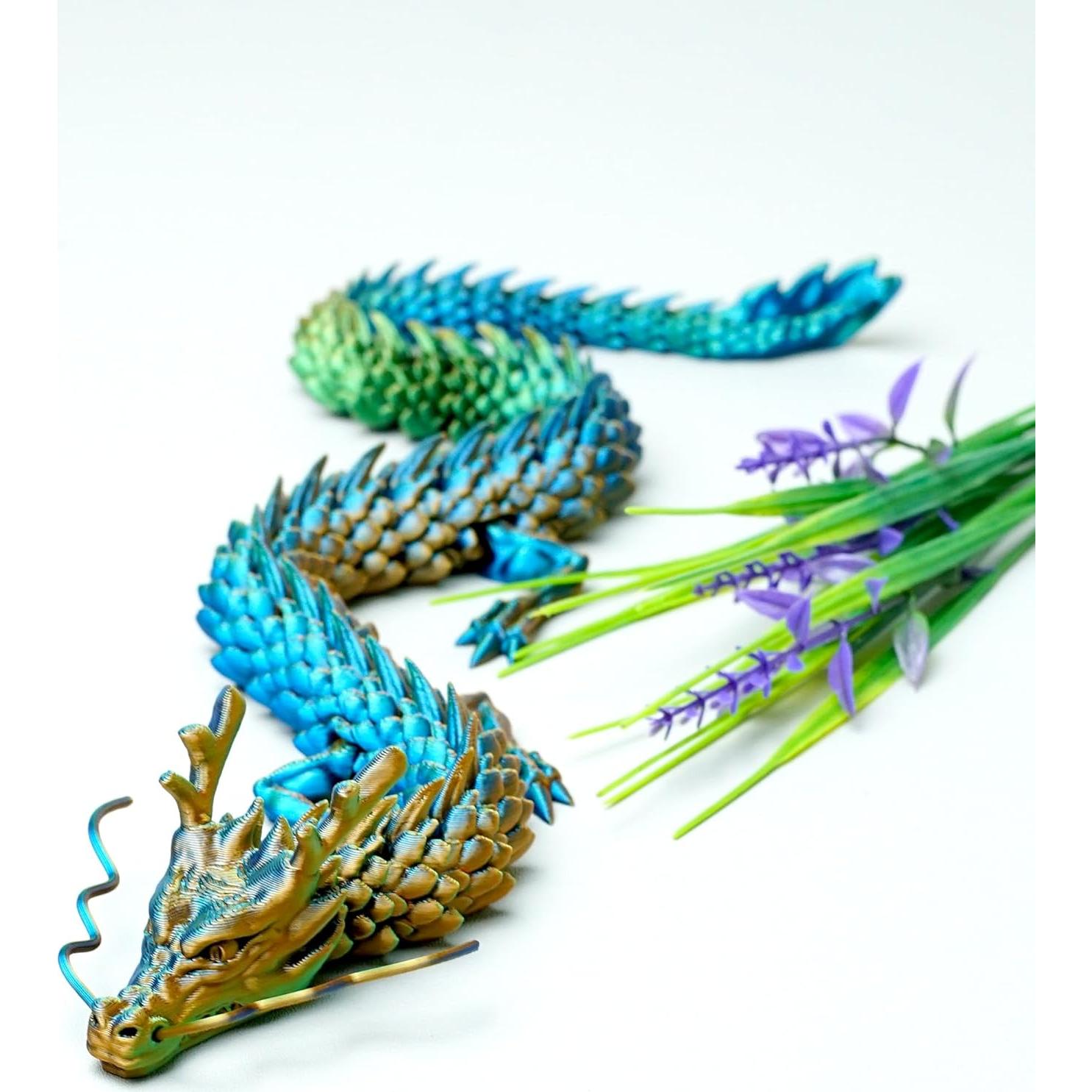 Dragón Impreso en 3D LUYU 44.93 cm Juguete Antiestrés