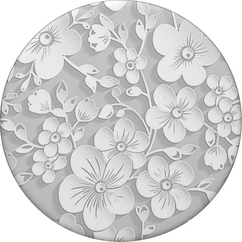 PopSockets Adhesivo PopGrip Floral Blanco 10.9x8.6cm