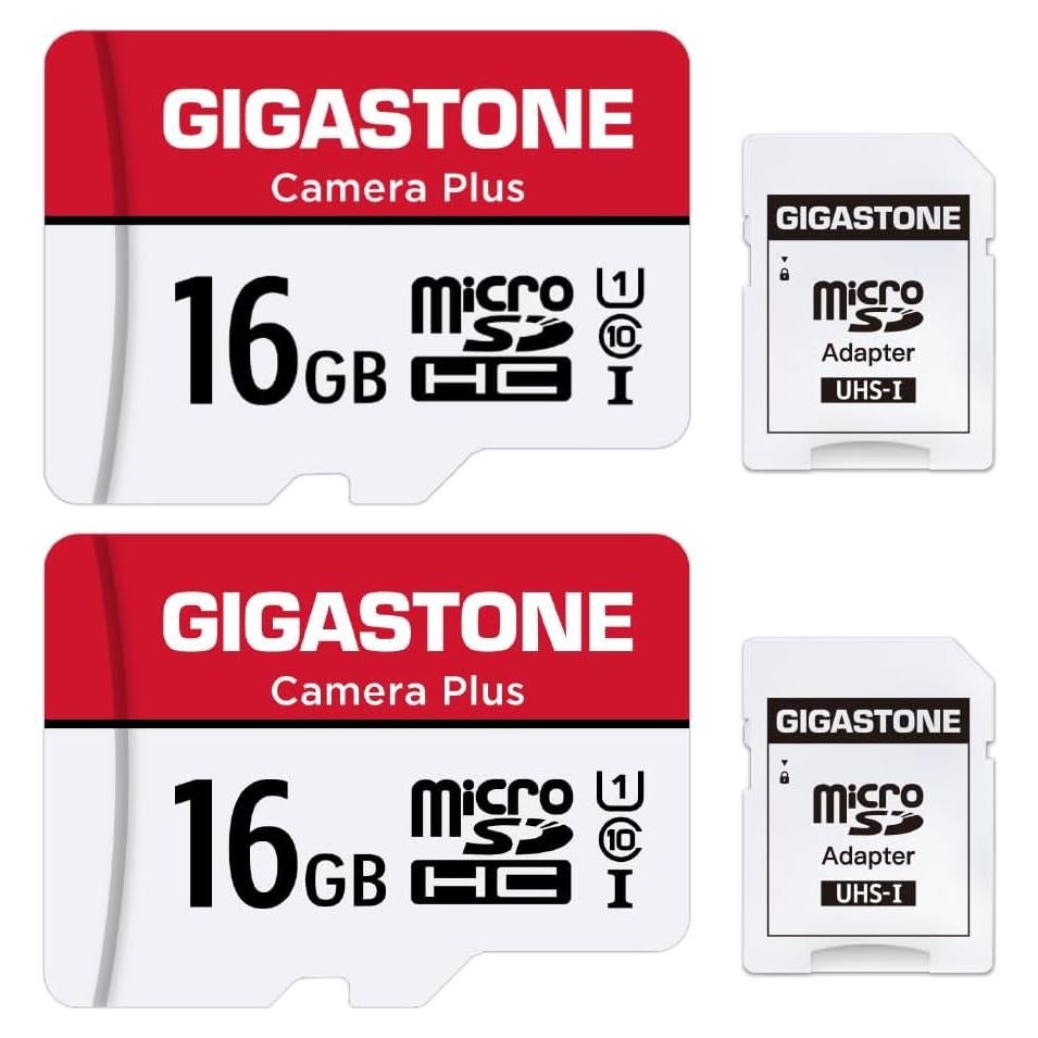 Tarjetas de Memoria Gigastone 16GB x2 U1 C10 Micro SDHC