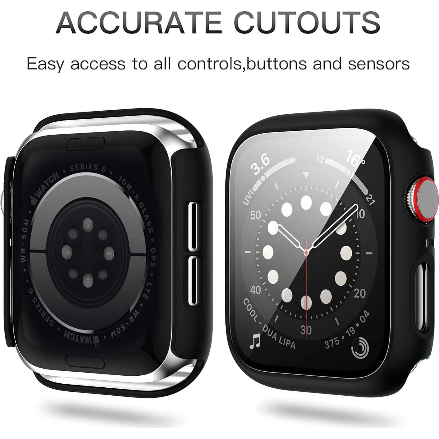 Paquete de 12 fundas para Apple Watch 38mm Haojavo HD